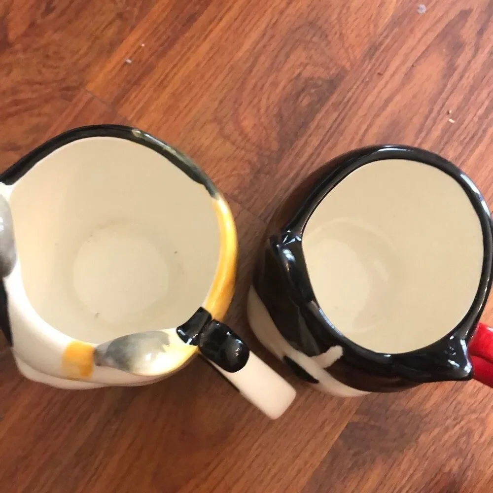 Cat and dog west elm mug set